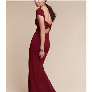 Bhldn Katie May Madison Gown Burgundy size 14